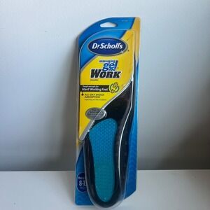Dr Scholls Massaging Gel Work Insoles Mens Size 8-13 All Day Shock Absorption